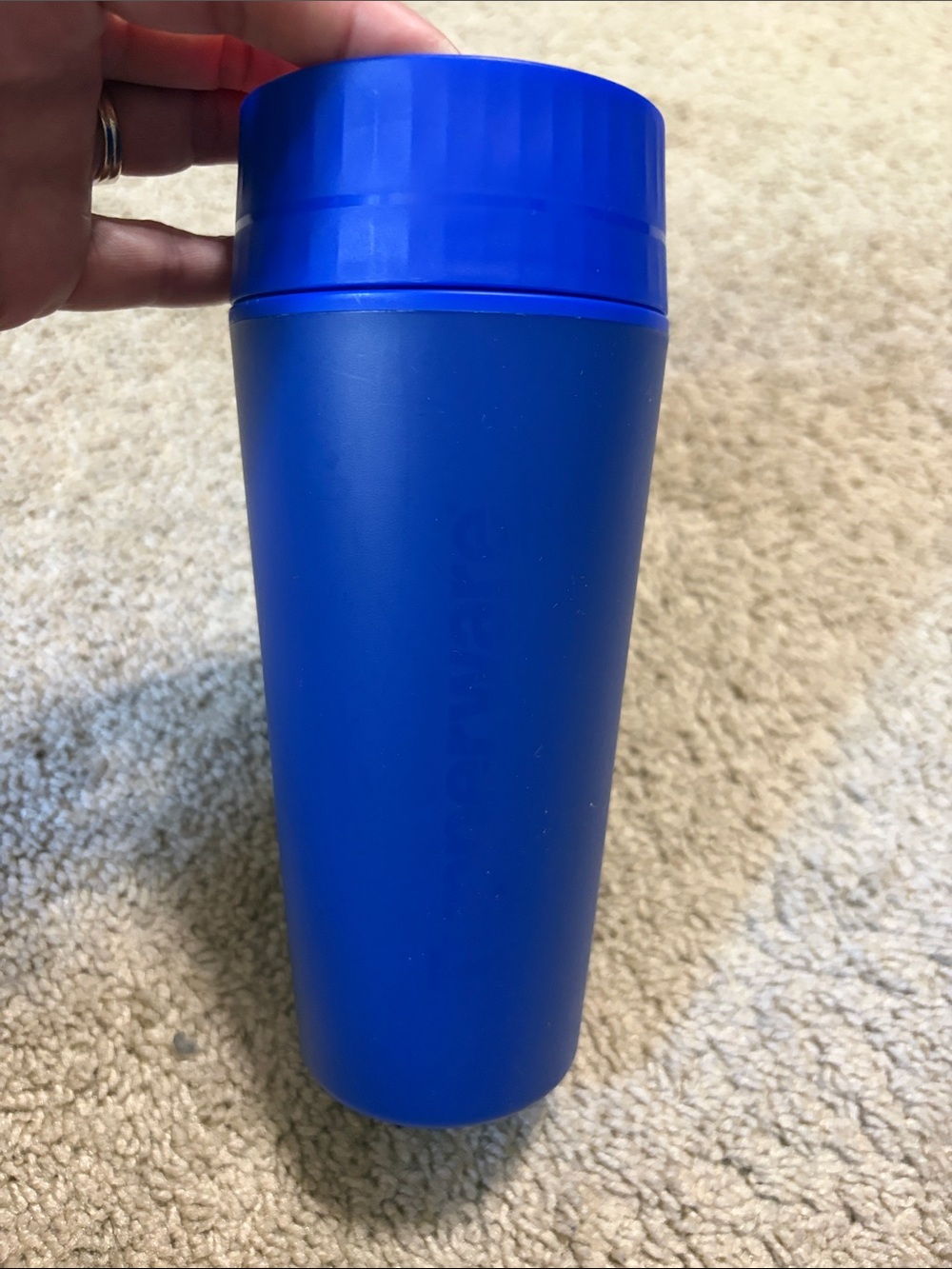 Tupperware Commuter Mug Thermal Coffee Mug 16oz To Go Eco 360° Tokyo BLUE